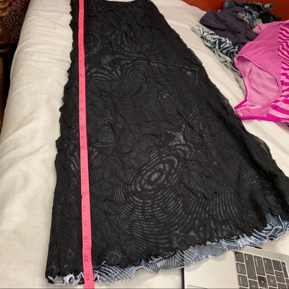 Komarov textured swirl pattern maxi skirt Small - Picture 7 of 9